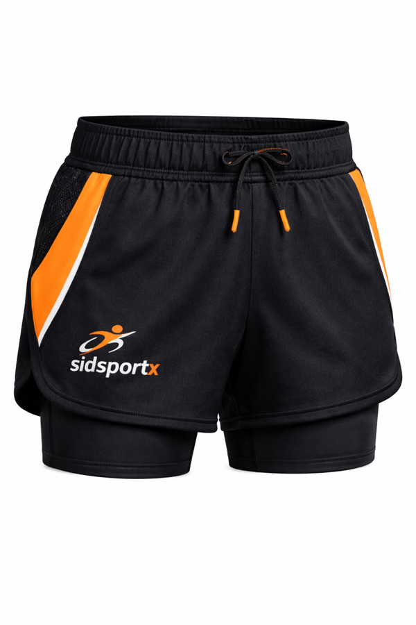 SIDSPORTX Women's 2-in-1 Running Shorts